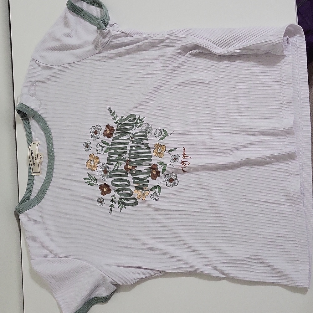 No comment crop top